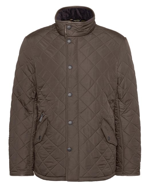 Barbour Brown Powell Quilted Jacket for men