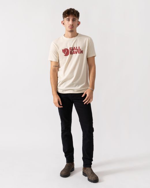 Fjallraven White Logo T-Shirt for men