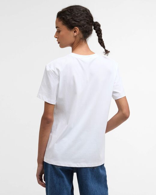 Barbour White Bedale T-Shirt