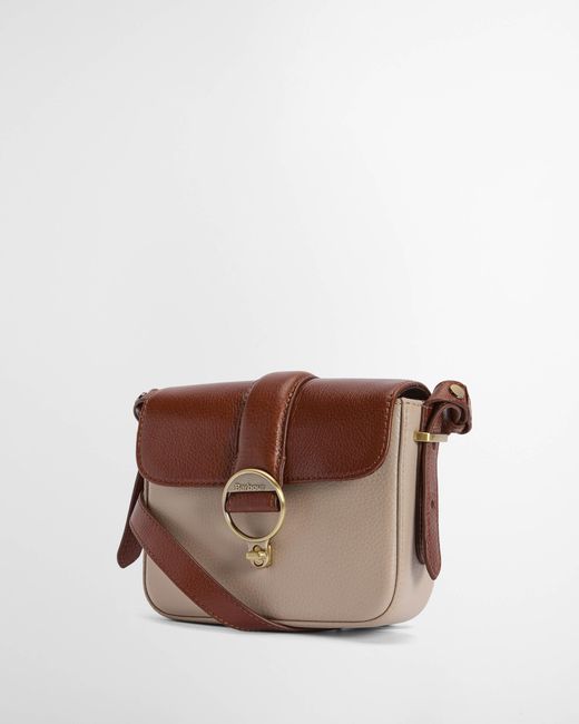 Barbour Brown Mini Rosa Leather Crossbody Bag