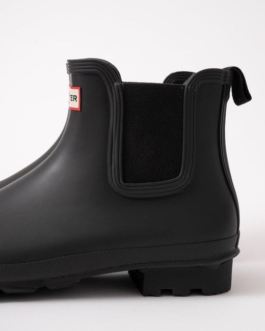 Hunter Black Original Chelsea Boots for men