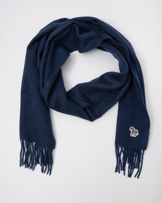 Paul Smith Blue Zebra Scarf for men