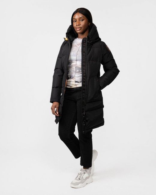 Parajumpers Long Bear Core Down Jacket in Black | Lyst