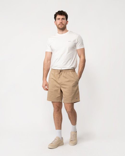 Gant Natural Short Sleeve Contrast Logo for men