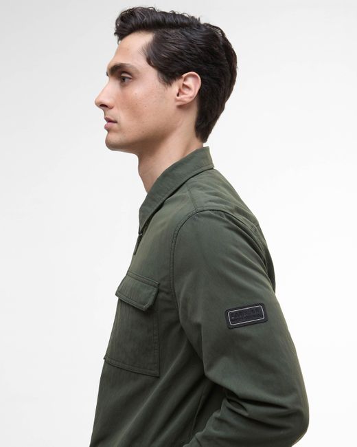 Barbour Green Maze Peached Overshirt for men