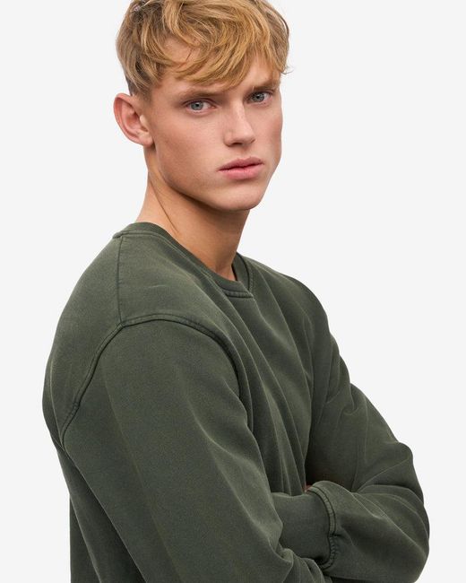 COLORFUL STANDARD Green Classic Organic Crew Neck Sweatshirt for men