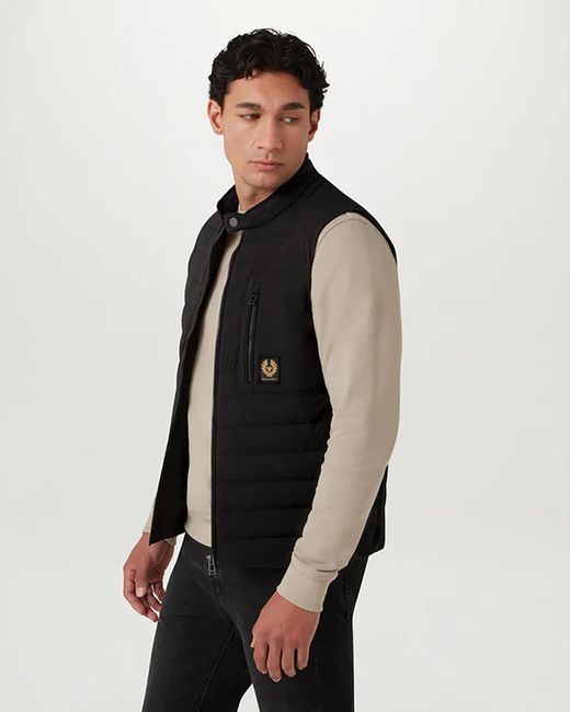Belstaff Black Chassis Gilet for men
