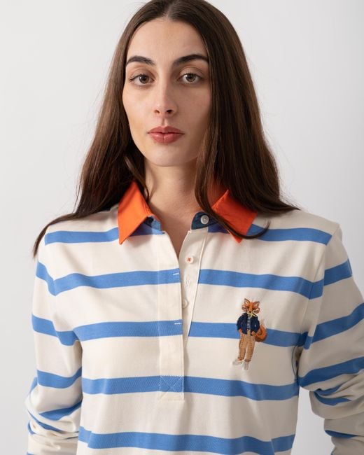 Joules White Falmouth Jonty Rugby Shirt