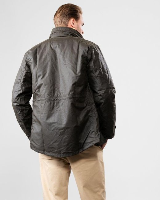 Barbour Black Sapper Wax Jacket for men