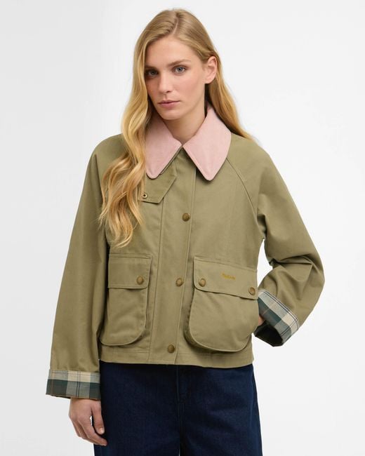 Barbour Natural Cropped Beadnell Casual Jacket