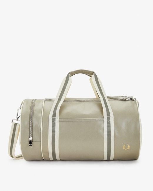 Fred Perry Metallic Recycled Polyester Classic Barrel Bag for men