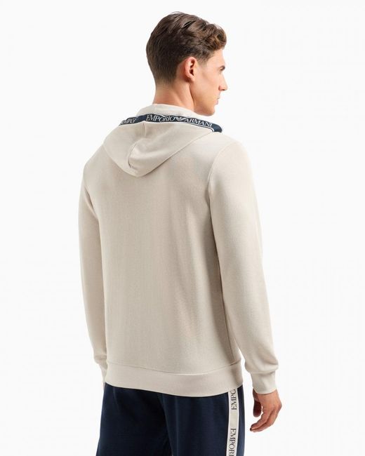 Armani flocked 2024 eagle hoodie