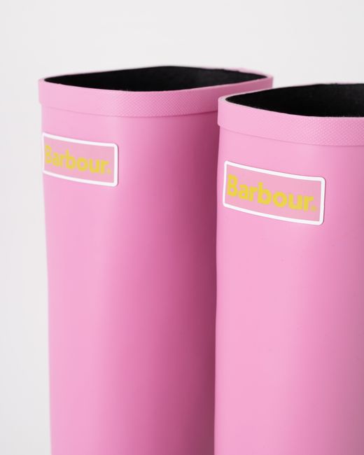 Barbour Pink Abbey Wellingtons