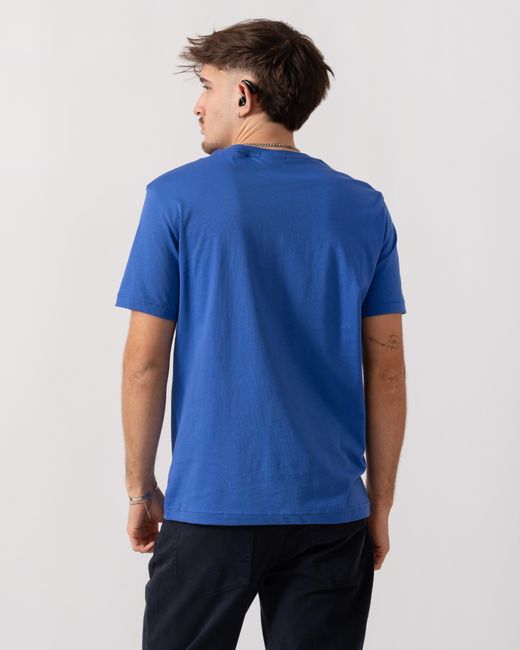 Gant Blue Regular Fit Short Sleeve Shield Logo T-Shirt for men