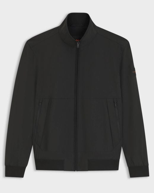 Boss Black Olik Water-Repellent Softshell Jacket With Detachable Sleeves for men