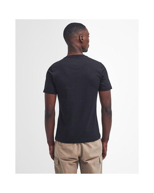 Barbour Blue Small Logo T-Shirt for men