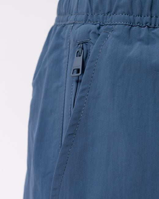 Tommy Hilfiger Blue Logo Zip Pocket Drawstring Swimming Shorts for men