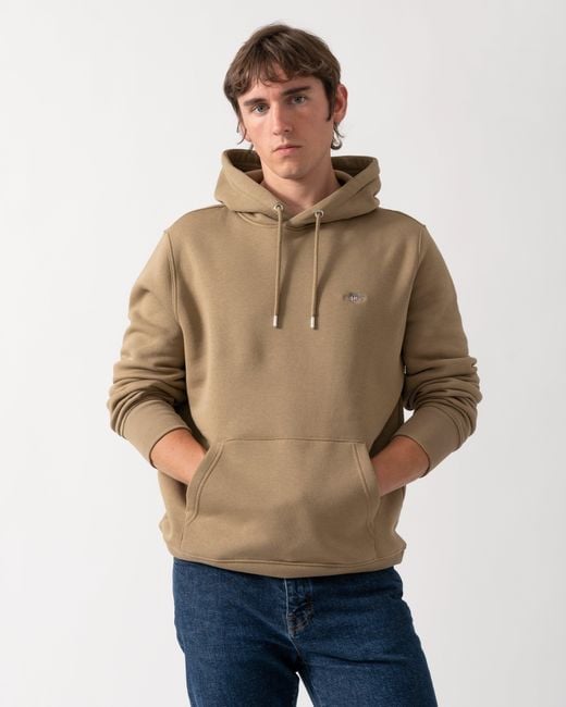 Gant Green Regular Fit Shield Logo Pullover Hoodie for men