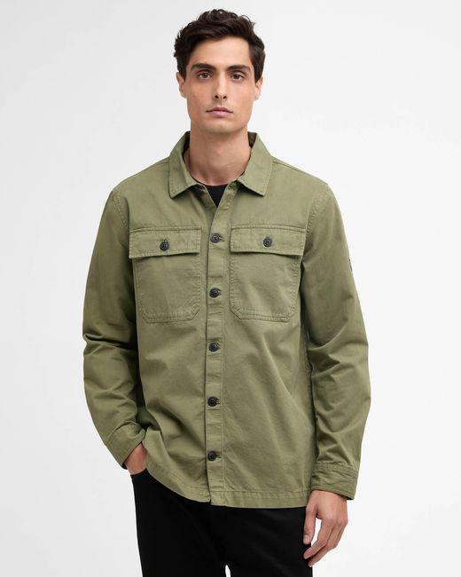 Barbour Green Arlo Overshirt for men