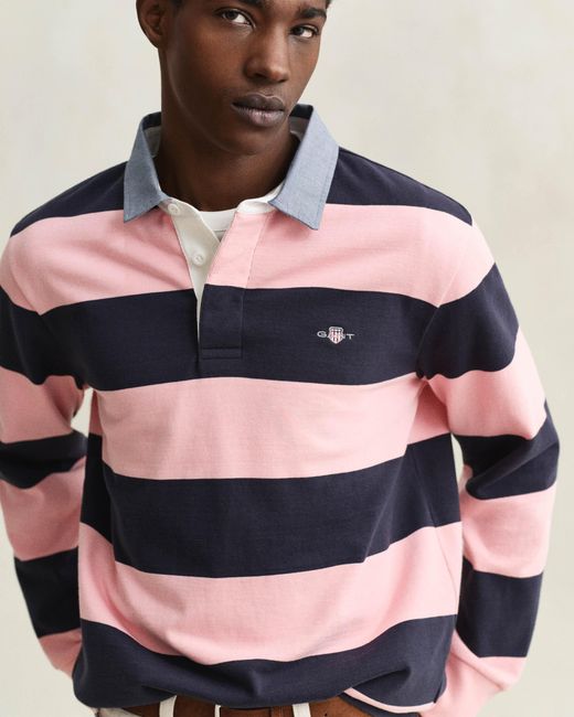 Gant Multicolor Regular Chambray Stripe Heavy Rugger for men