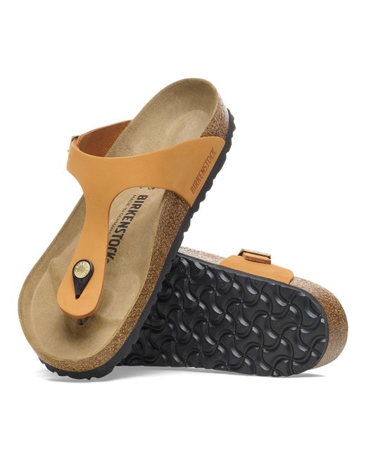 Birkenstock Brown Gizeh Bs Nubuck Leather Sandals