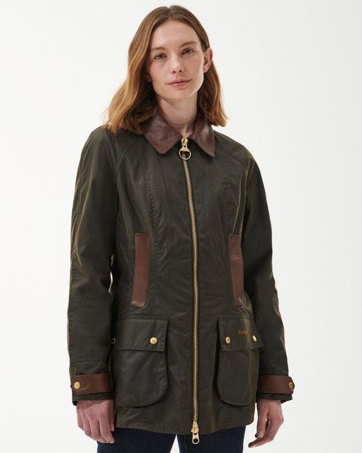 Barbour Brown Premium Beadnell Wax Jacket