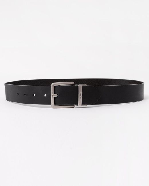 Boss Black Boss Omar-G Reversible Italian Leather Belt With Branded Keeper 002 for men