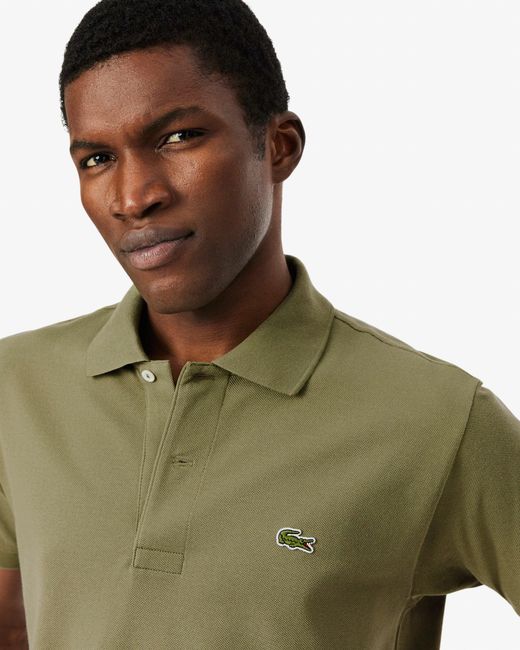 Lacoste Green Classic Fit L.12.12 Short Sleeve Polo Shirt Size: L for men