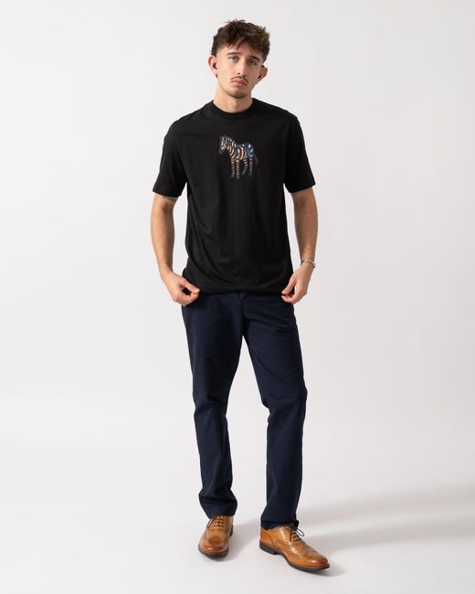 Paul Smith Black Ps Casual Fit Multicolour Zebra T-Shirt for men