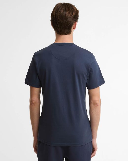 Barbour Blue Small Logo T-Shirt for men