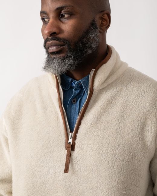Gant Natural Half Zip Fleece for men