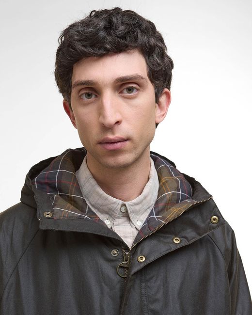 Barbour Black Bedale Wax Parka for men