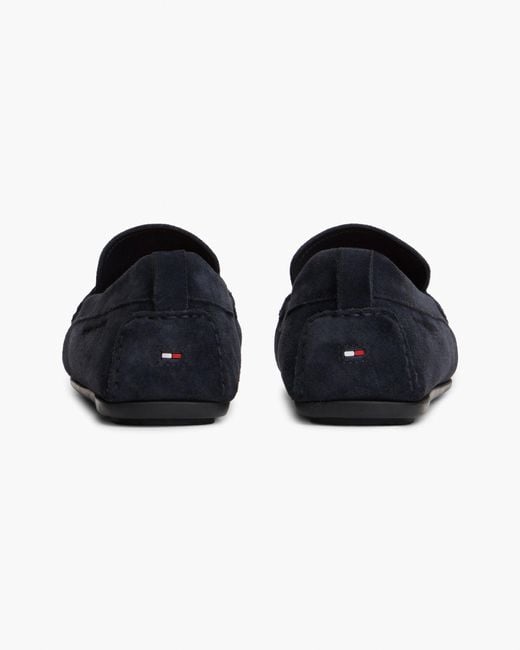 Tommy Hilfiger Blue Core Hilfiger Suede Driver for men