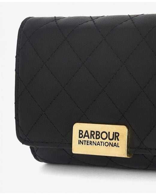 Barbour Gray Aurora Tri-Fold Purse
