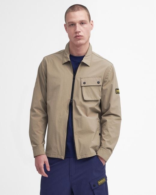 Barbour Natural Gate Zipped Overshirt for men