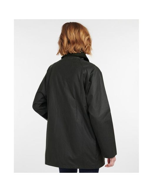 Barbour Tain Wax Jacket in Black | Lyst Canada