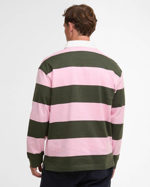 Barbour Gray Broome Rugby Shirt for men