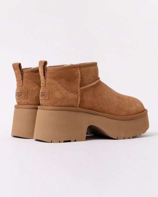 Ugg Brown Classic New Heights Ultra Mini Platform Boot