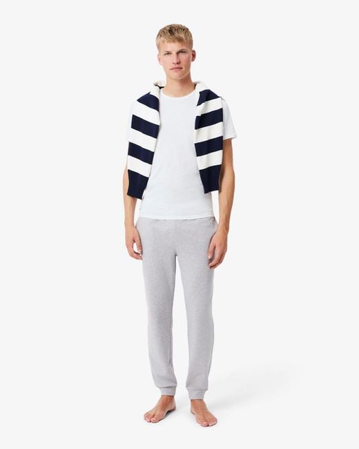 Lacoste White 3-Pack Plain T-Shirts for men