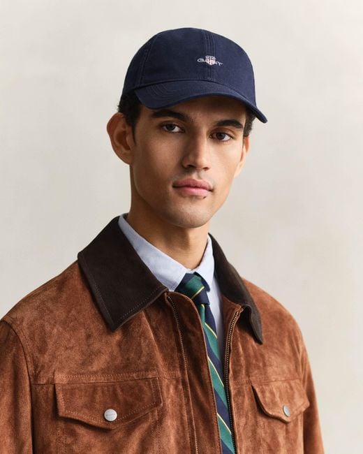 Gant Blue Shield Logo Cotton Twill Cap for men