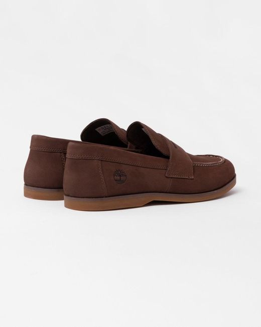 Timberland Brown Classic Slip-on Boat Shoes for men