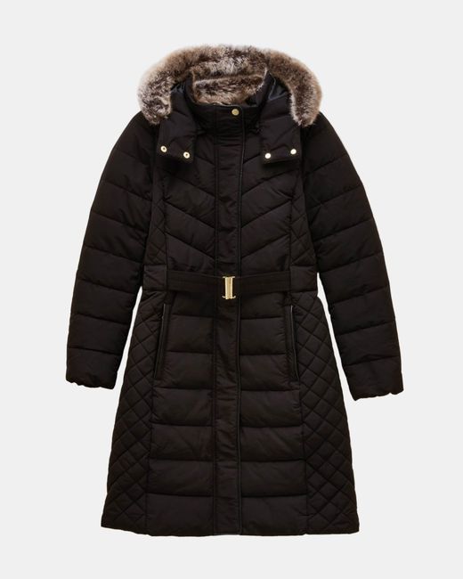 Joules Black Aspen Long Parka