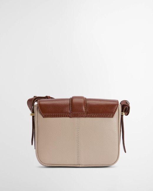 Barbour Brown Mini Rosa Leather Crossbody Bag