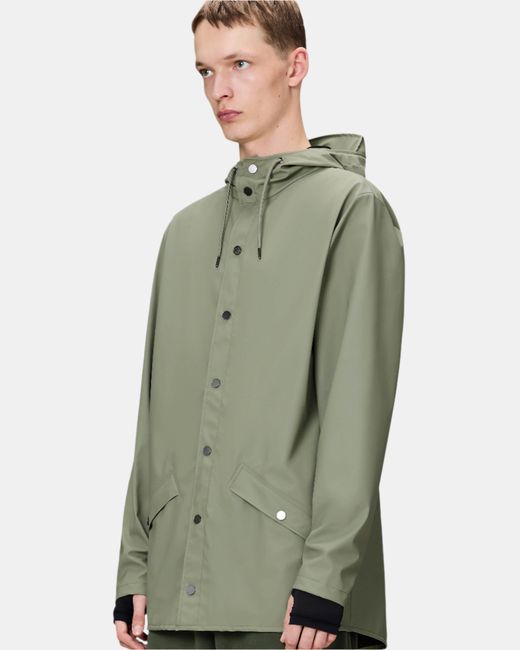 Rains Green Jacket