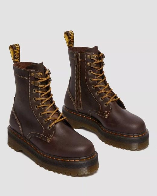 Dr. Martens Brown Dr Jadon Arc Crazy Horse Boots