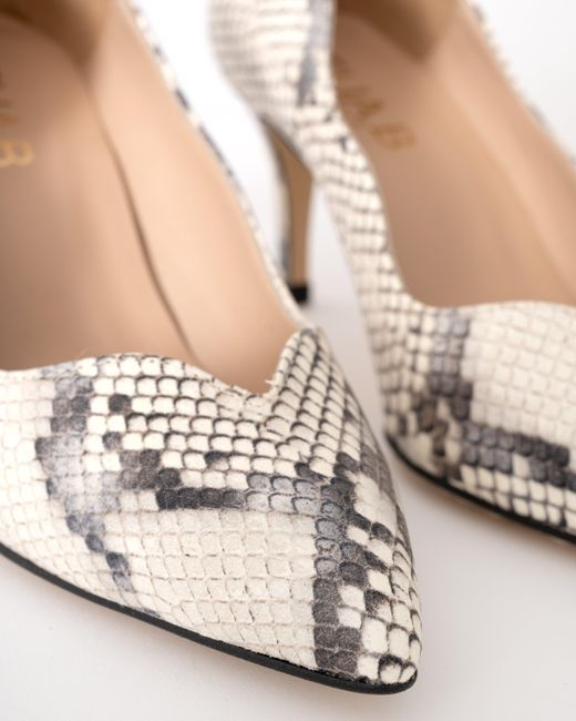 Elia B White Dakota Heeled Shoe