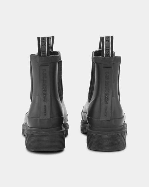 Ilse Jacobsen Black Rub Chelsea Wellies