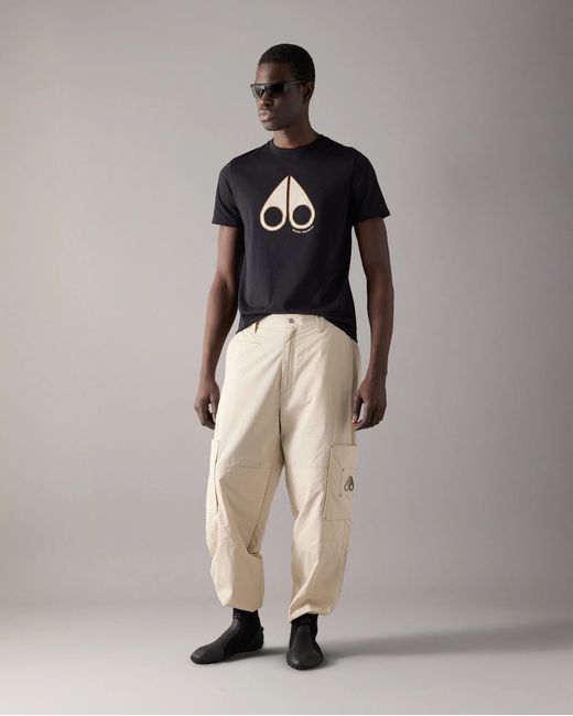 Moose Knuckles Black Tandem T-Shirt for men