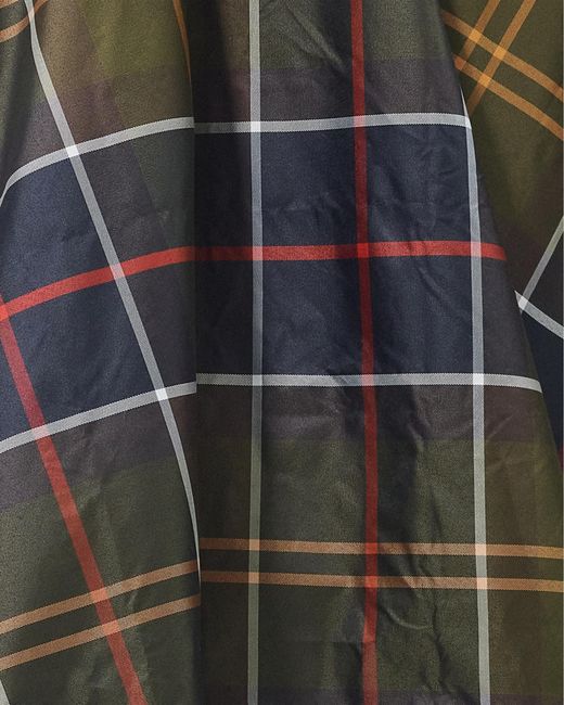 Barbour Black Tartan Showerproof Poncho