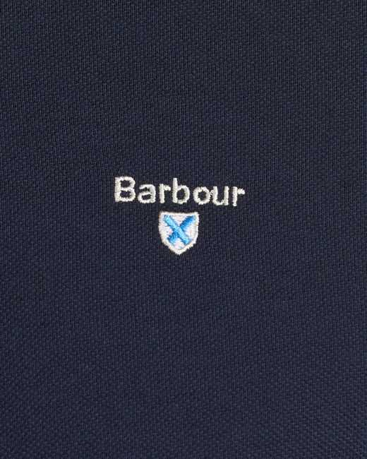 Barbour Blue Sports Polo Shirt Size: L for men